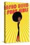 Afro Disco Girls-a1vector-Stretched Canvas