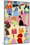 Afro Group Pastel-Sergio Baradat-Mounted Giclee Print