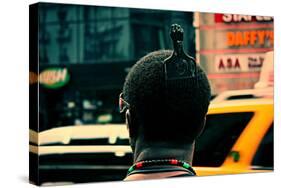 Afro Pick Herald Square NYC-null-Stretched Canvas