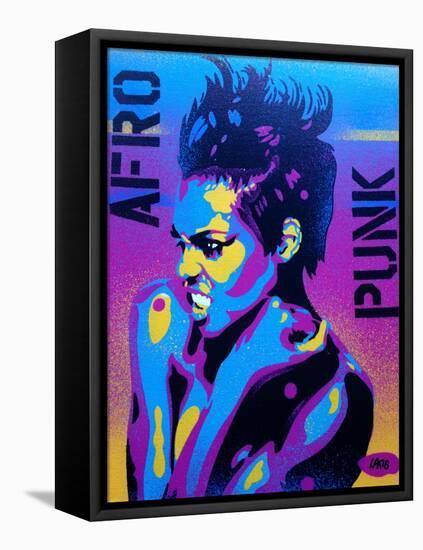 Afro Punk 2-Abstract Graffiti-Framed Stretched Canvas