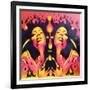 Afro Summer-Abstract Graffiti-Framed Giclee Print