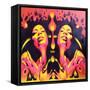 Afro Summer-Abstract Graffiti-Framed Stretched Canvas