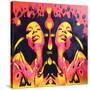Afro Summer-Abstract Graffiti-Stretched Canvas