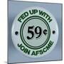 AFSCME Button-David J. Frent-Mounted Photographic Print