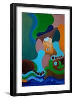 After a Heavy Beating, the Giant Washes His Wounds at the Well, 2009-Jan Groneberg-Framed Giclee Print