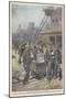 After a Secret Ballot British Miners Decide to Go on Strike-Achille Beltrame-Mounted Art Print