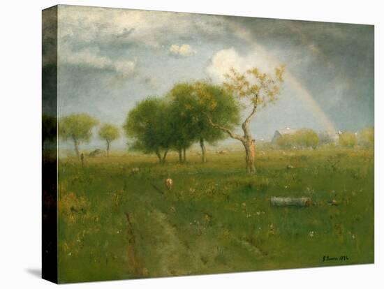 After a Summer Shower, 1894, by George Inness, 1825-1894, American landscape painting,-George Inness-Stretched Canvas