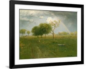 After a Summer Shower, 1894, by George Inness, 1825-1894, American landscape painting,-George Inness-Framed Art Print