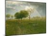 After a Summer Shower, 1894, by George Inness, 1825-1894, American landscape painting,-George Inness-Mounted Art Print