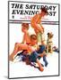 "After a Swim," Saturday Evening Post Cover, July 21, 1934-Eugene Iverd-Mounted Giclee Print