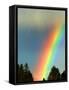 After Bad Weather and Rain Enjoys a Rainbow.-ginasanders-Framed Stretched Canvas