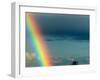 After Bad Weather and Rain Enjoys a Rainbow.-ginasanders-Framed Photographic Print