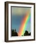 After Bad Weather and Rain Enjoys a Rainbow.-ginasanders-Framed Photographic Print