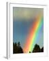 After Bad Weather and Rain Enjoys a Rainbow.-ginasanders-Framed Photographic Print