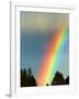 After Bad Weather and Rain Enjoys a Rainbow.-ginasanders-Framed Photographic Print