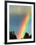 After Bad Weather and Rain Enjoys a Rainbow.-ginasanders-Framed Photographic Print