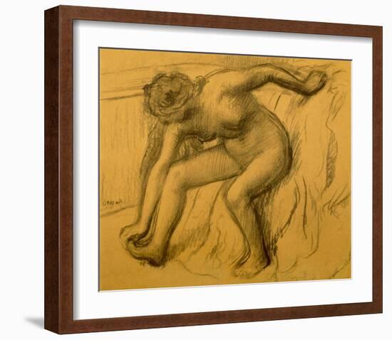 After Bath, 1892-Edgar Degas-Framed Art Print