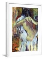 After Bathing-Edgar Degas-Framed Art Print