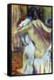 After Bathing-Edgar Degas-Framed Stretched Canvas