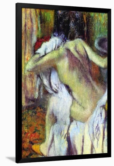 After Bathing-Edgar Degas-Framed Art Print