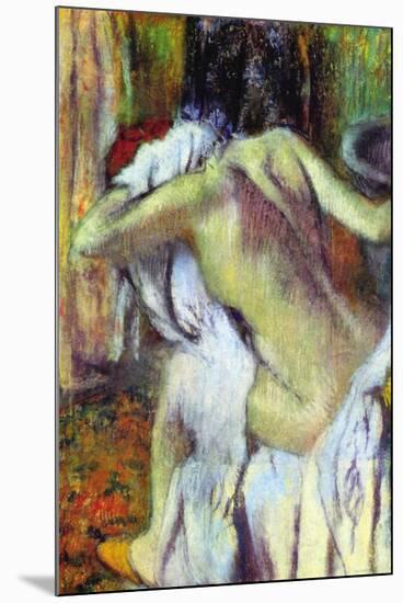 After Bathing-Edgar Degas-Mounted Art Print