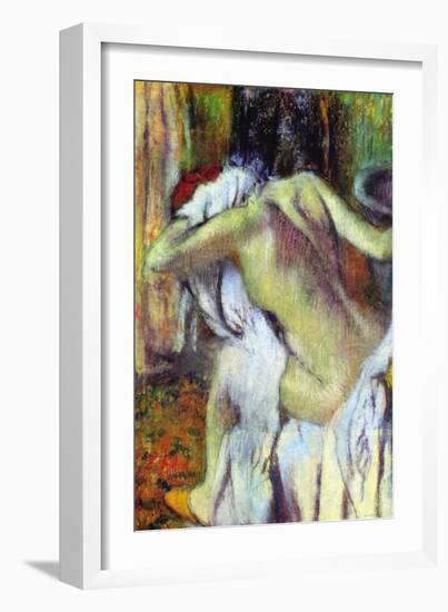 After Bathing-Edgar Degas-Framed Art Print