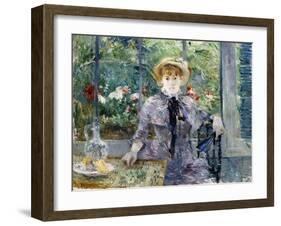 After Breakfast (Apres le Dejeuner). 1881-Berthe Morisot-Framed Giclee Print