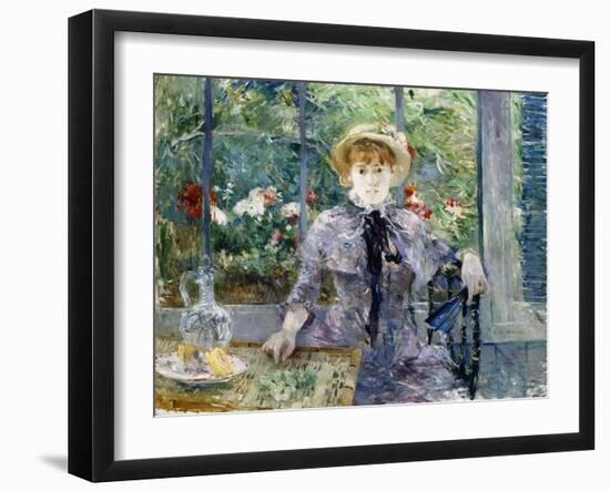 After Breakfast (Apres le Dejeuner). 1881-Berthe Morisot-Framed Giclee Print