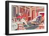 After Christmas Lunch-null-Framed Giclee Print