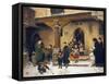 After Christmas Mass-Hugo Oehmichen-Framed Stretched Canvas