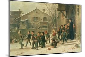 After Class, 1859 (Oil on Canvas)-Marc Louis Benjamin Vautier-Mounted Giclee Print