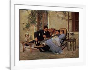 After Dinner, 1888-Nikolai Dmitrievich Kuznetsov-Framed Giclee Print