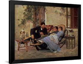 After Dinner, 1888-Nikolai Dmitrievich Kuznetsov-Framed Giclee Print