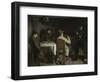 After Dinner at Ornans, 1848-Gustave Courbet-Framed Giclee Print
