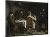 After Dinner at Ornans, 1848-Gustave Courbet-Mounted Giclee Print