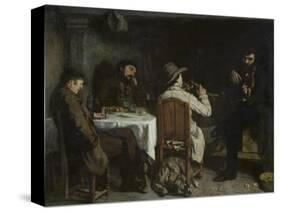 After Dinner at Ornans, 1848-Gustave Courbet-Stretched Canvas