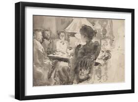 After Dinner Conversation-Maria Yakunchikova-Framed Giclee Print