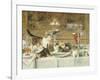 After Dinner Guests-Louis Eugene Lambert-Framed Giclee Print