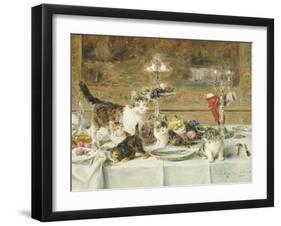 After Dinner-Louis Eugene Lambert-Framed Giclee Print