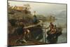 After fishing Home from fishing, 1877-Hans Dahl-Mounted Giclee Print