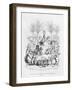 After Having a Glass of Sugar Water, the Famous Orator Comes Down the Platform', Illustration…-J.J. Grandville-Framed Giclee Print