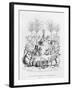 After Having a Glass of Sugar Water, the Famous Orator Comes Down the Platform', Illustration…-J.J. Grandville-Framed Giclee Print