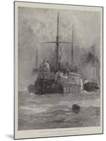 After Her Trial by Fire, HMS Belleisle Towed into Portsmouth Harbour-Henry Charles Seppings Wright-Mounted Giclee Print