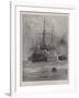 After Her Trial by Fire, HMS Belleisle Towed into Portsmouth Harbour-Henry Charles Seppings Wright-Framed Giclee Print