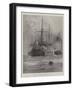 After Her Trial by Fire, HMS Belleisle Towed into Portsmouth Harbour-Henry Charles Seppings Wright-Framed Giclee Print