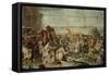 (After Le Brun), the Siege of Douai-Charles Le Brun-Framed Stretched Canvas