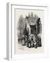 After Mass at Plouaret, Normandy and Brittany, France, 19th Century-null-Framed Giclee Print