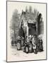 After Mass at Plouaret, Normandy and Brittany, France, 19th Century-null-Mounted Giclee Print