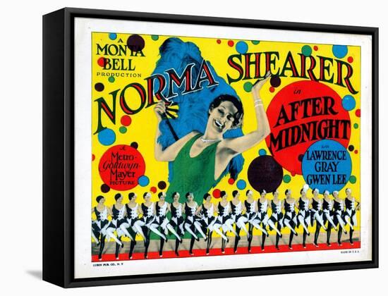 After Midnight, Norma Shearer, 1927-null-Framed Stretched Canvas