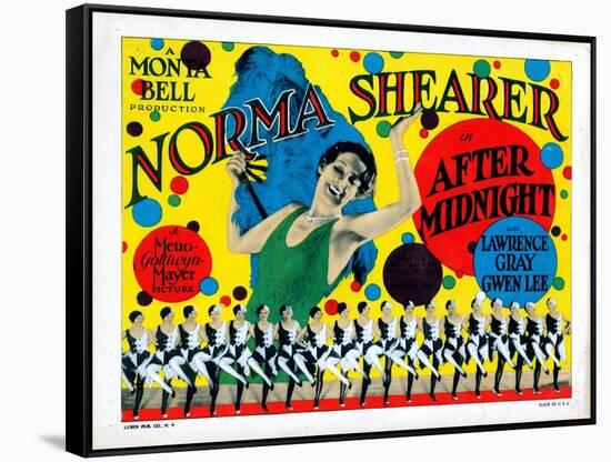 After Midnight, Norma Shearer, 1927-null-Framed Stretched Canvas